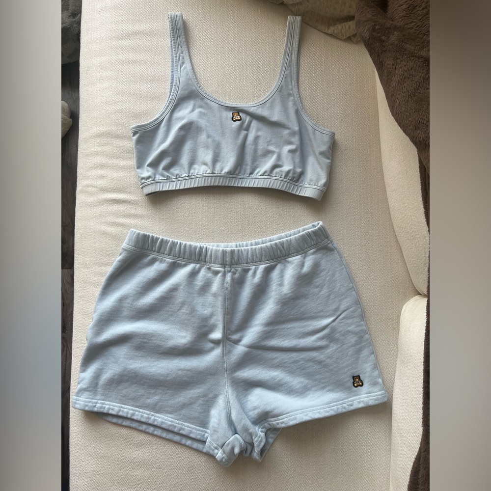 Teddy Fresh Light Blue Bra & Shorts Set
